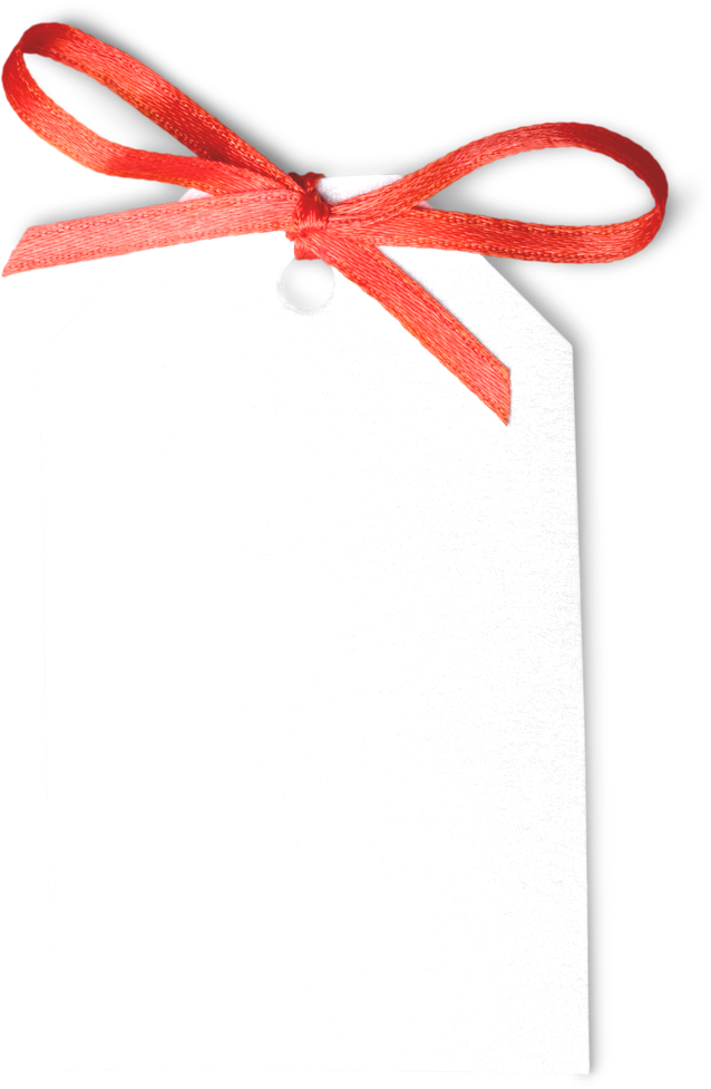 Ribboned Blank Tag 